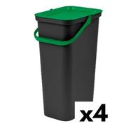 Secchio per Raccolta Differenziata Tontarelli Moda Verde 38 L [4 Unità]