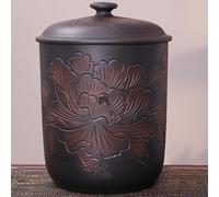 Secchio per Riso in Ceramica Stile retrò con Coperchio, Dispenser per Cereali di Grande capacità, Contenitore per Alimenti per La Casa, Adatto Anche per Farina, Capacity 7.5kg