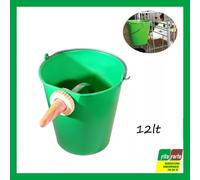 SECCHIO PER VITELLI IN PVC CAPACITÀ 12LT CON POPPATOIO AUTOPESCANTE ALLATTAMENTO