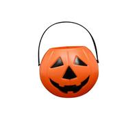 Secchio per Zucca di Halloween Secchiello Caramelle Portatile Cestino Zucca Halloween con Manico Secchio per Dolcetti Forniture per Feste Carnevale Decorazioni Giardino Cestino Zucca 9-23 cm
