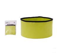 Secchio pieghevole, 5 l, bacino d'acqua pieghevole per esterni, a prova di perdite, in PVC, ad asciugatura rapida, per campeggio, escursionismo, pesca (verde)