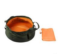 Secchio Pieghevole 8L al Caldo 90°C Secchio Pieghevole 8L al | Nylon 210D , design a doppia per strato, peso solo 50g, ideale per zaino, viaggio leggero(Orange)