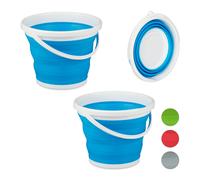 Secchio pieghevole blu 10 L Contenitore pieghevole Secchio da campeggio Blu