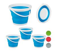 Secchio pieghevole blu Cesto richiudibile 10 L Contenitore pieghevole 0,5 kg