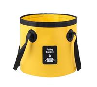 Secchio Pieghevole con manico - 25x24,5 cm Contenitore d'acqua Confortevole per il campeggio | Attrezzature da Cucina da Campo | 12/20 L Get PLACHET ANTISIR 12/20