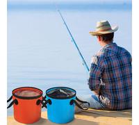 Secchio pieghevole, contenitore per acqua portatile e pieghevole da 5 galloni per viaggi, campeggio, escursioni, pesca, giardinaggio 1 pz 20L Giallo,1 pz 10L verde,1 pz 10L arancione,1 pz 20L verde,1