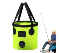 Secchio Pieghevole da 10 l, Impermeabile, Pieghevole, con Grande capacità, con Uscita 'Acqua, lavabo, Contenitore per l'acqua,