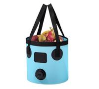 Secchio Pieghevole da 10 l, Impermeabile, Pieghevole, con Grande capacità, con Uscita 'Acqua, lavabo, Contenitore per l'acqua,