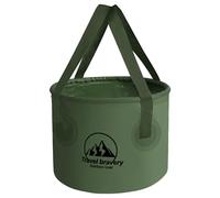 Secchio pieghevole da 10 l, per esterni, da pesca, pieghevole, da campeggio, da pesca, da viaggio, da campeggio (verde)