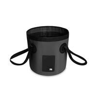 Secchio pieghevole da 12/20 litri, secchio leggero con manico for campeggio, lavaggio auto, pesca e altro(Black 20L)