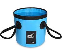 Secchio pieghevole da 12 l, secchio portatile da campeggio con manico, ultra leggero, secchio pieghevole per la pesca, campeggio, escursioni, lavaggio auto e molto altro ancora, blu