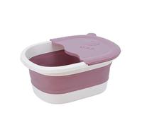 Secchio pieghevole for pediluvio for massaggio con schiuma semplice for Lavabo for pediluvi da bagno Per Piedi(Purple)
