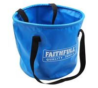 Faithfull Waterproof Collapsible Bucket - Strong, Lightweight & Compact Container with 12L Capacity