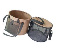 Secchio pieghevole in PVC 20L Contenitore d'acqua portatile bacino di lavaggio con tasca a rete per campeggio pesca attività all'aperto secchio da giardino pieghevole