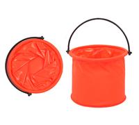 Secchio pieghevole multifunzione PVC arancione