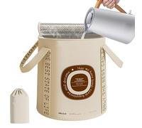 Secchio pieghevole per pediluvio - Manufatto portatile per pediluvio, vasca per pediluvio con isolamento termico | Abbeveratoio pieghevole per piedi con manici e coperchio, secchio per pediluvio per c