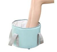 Secchio Pieghevole Per Pediluvio Secchio for ammollo del piede pieghevole da 2 pezzi viaggio portatile isolato Pediluvio rinforzato sopra il polpaccio Borsa for for uso domestico
