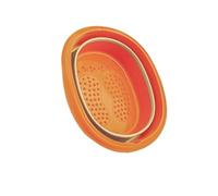 Secchio Pieghevole Per Piedi Pediluvio pieghevole e ispessito da 2 pezzi for uso domestico portatile Secchio d'acqua for immersione dei piedi(Orange)