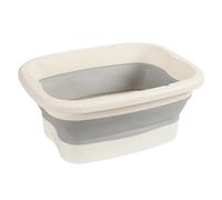 Secchio Pieghevole Per Piedi Secchio pieghevole for pediluvio Stoccaggio portatile Massaggio domestico Cura Pediluvio Immergere i piedi isolante(Gray)