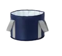 Secchio Pieghevole Per Piedi Vasca da bagno pieghevole portatile 2 pezzi con conservazione del calore, bacino profondo multifunzionale, secchio for immersione piede(Blue)