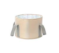 Secchio Pieghevole Per Piedi Vasca da bagno pieghevole portatile 2 pezzi con conservazione del calore, bacino profondo multifunzionale, secchio for immersione piede(Beige)