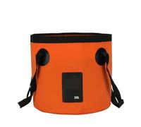 Secchio Pieghevole Portatile Da 12/20 Litri | Secchio da pesca pieghevole, contenitore for la conservazione dell'acqua da campeggio(Orange-20L)