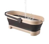 Secchio pieghevole - Secchio per acqua portatile, pieghevole rettangolare con manico portatile | Secchio pieghevole, pentola per acqua per giardino, campeggio, lavaggio auto