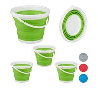 Secchio pieghevole verde Secchiello versatile 10 L Contenitore pieghevole