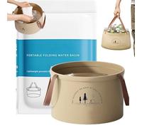 Secchio Pieghevoli,Bacinella da Viaggio Pieghevole Individuale, lavabo multiuso spesso a prova di perdite per campeggio, bucato e pediluvio, lavabo da viaggio (1PCS-6L)