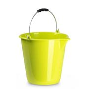 Secchio Plastic Forte con becco graduato, colori assortiti -12Litri 28x34