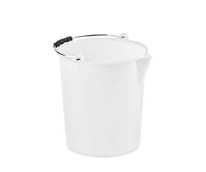 Secchio Politene Stef Con Bordo 12 Litri Bianco Stefanplast