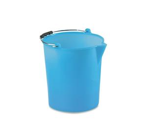 Secchio Politene Stef Con Bordo 9 Litri Azzurro Stefanplast