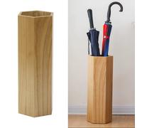 Secchio portaombrelli in legno per portaombrelli per centro commerciale al