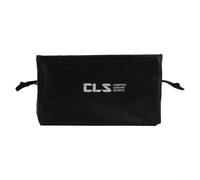 Secchio portatile da 13 l, pieghevole per una facile conservazione, ideale per campeggio e pesca, realizzato in resistente tela cerata in PVC (nero)