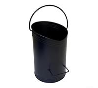 Secchio Raccogli Cenere Semicerchio con Pala e per spazzola Secchio(Bucket) | Include pala e per spazzola, design semicircolare, trasporto per facile, efficiente, set completo