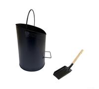 Secchio Raccogli Cenere Semicerchio con Pala e per spazzola Secchio(Bucket + Trowel)