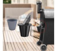 Secchio raccogli grasso con rivestimento, accessori per grigliate in