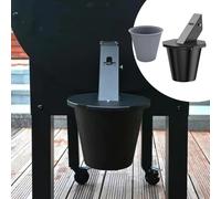 Secchio raccogli grasso con rivestimento in silicone per grigliate,
