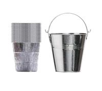 Secchio raccogli grasso con secchio in carta stagnola, robusto e leggero,