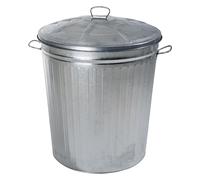 Secchio raccoglicenere 18lt in lamiera zincata con coperchio cenere camini stufe