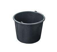 Secchio Recipiente Universale in Plastica, con Manico in Metallo per Trasporto, Diametro 32 x H25 cm, Capienza 12 litri e Scala di Misurazione Interna