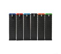 Secchio resistente per elettrodi di saldatura, 4 kg, per aste da 300-350 mm, contenitore isolante in PPABS con coperchio aperto con una sola mano e maniglie laterali per viaggi (tappo azzurro)