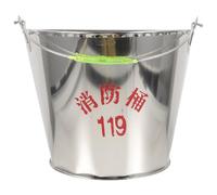Secchio Semicerchio in Acciaio Inox Argento per Stufa e Casa | Doppio Isolamento, Resiste a Brace e Cenere, Materiale Stabile, Aspetto Creativo e Bello