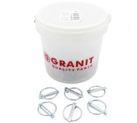 Secchio spine a scatto Ø 10 mm per attacco attrezzi trattore 100 Pz