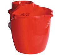 SECCHIO+TONDO ROSSO/BLU TIPO EC.LT12 CON MANICO E STRIZZATORE PLASTICA