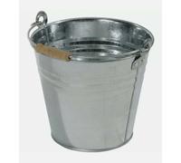 Secchio Zincato In Lamiera LT10 Per Raccolta Cenere Stufa Stufe Camino Giardino