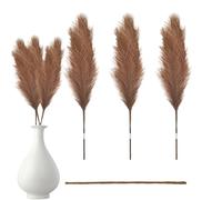 Secco Pampa Decorazione Secco Pampa Secca Ramo di Tubo Tubo Artificiale - -Pampas Rustico 110 cm/43 Pollice