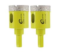 Secco Punte per Trapano Diamantate - 2pezzi 32mm Fresa Diamantata con Codolo Esagonale per Ceramica Gres Porcellanato Granito Marmo Quarzo Pietra Artificiale SANLEETEK