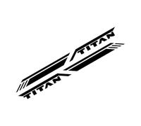 SECDRPOQA Adesivi Laterali per Bagagliaio Auto, per camioncino Titan Pro4X, Strisce grafiche, Decalcomanie in Vinile, Accessori per Tuning Auto