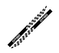SECDRPOQA Adesivi Laterali per Portiere Auto 2 Pezzi, per Skoda CITIGO IV Sport Tuning Accessori Strisce per carrozzeria Auto Gonna Styling Pellicola vinilica Decalcomanie